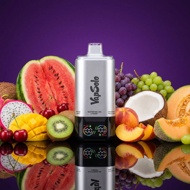 VapSolo 180K 6in1 Sixer – Watermelon Cherry & Kiwi Passion Fruit Guava & Mango Peach & Pink Lemon & Coconut Melon & Sakura Grape 5%