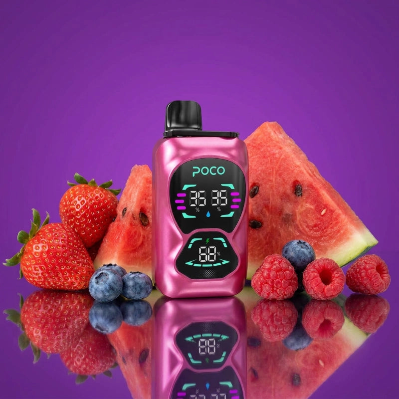 Poco Double 26000 – Strawberry Watermelon & Blueberry Raspbery Lemonade 5%