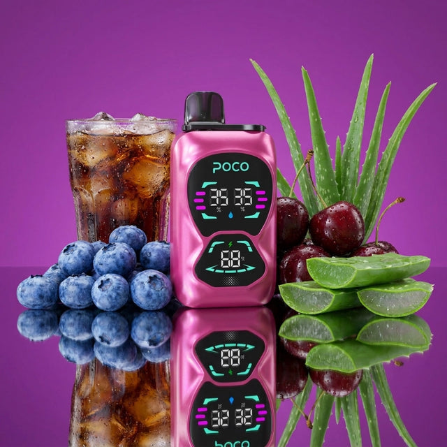 Poco Double 26000 – Blueberry Cherry Cola & Aloe Grape 5%