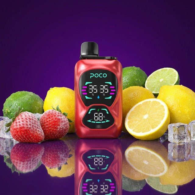 Poco Double 26000 – Lemon Lime & Strawberry lce 5%
