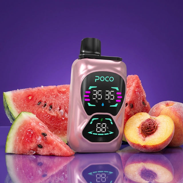 Poco Double 26000 – Watermelon Ice & Peach Berry 5%