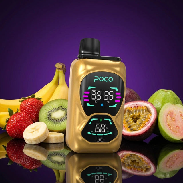 Poco Double 26000 – Kiwi Passion Fruit Guava & Strawberry Banana 5%