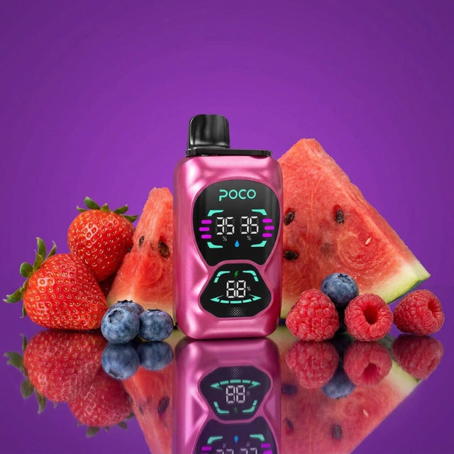 Poco Double 26000 – Strawberry Watermelon & Blueberry Raspbery Lemonade 5%