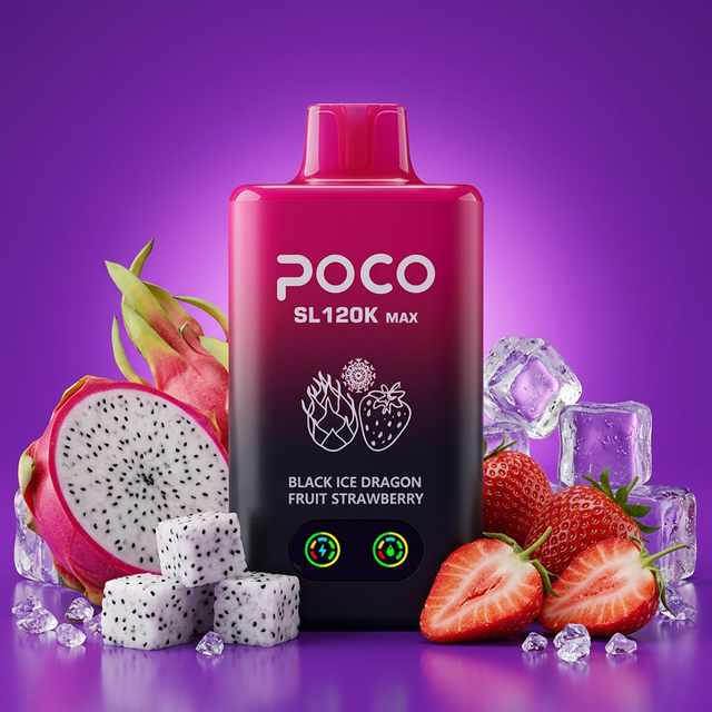 Poco SL 120K MAX – Black Ice Dragon Fruit Strawberry 5%